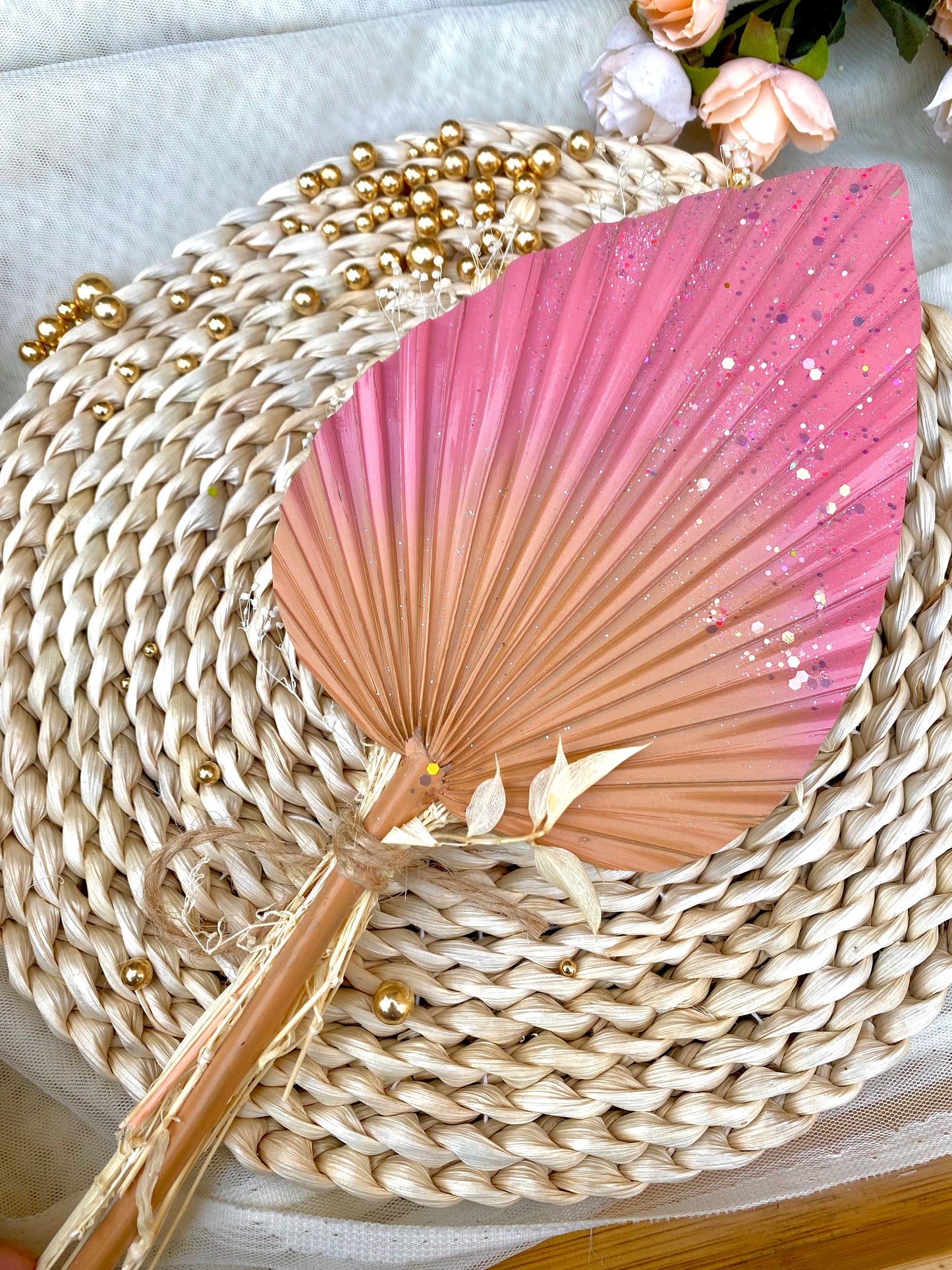 Cocktail Palm leaf cake topper
