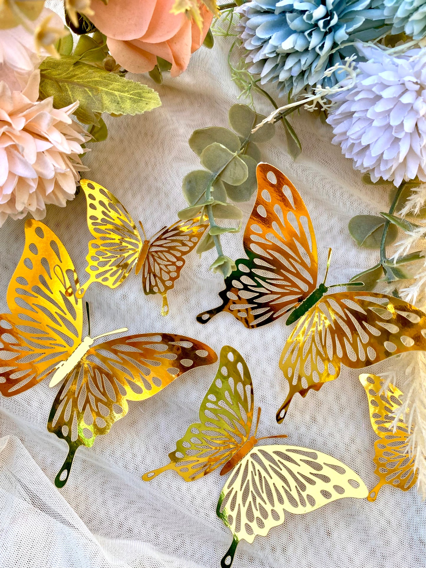 Gold butterflies