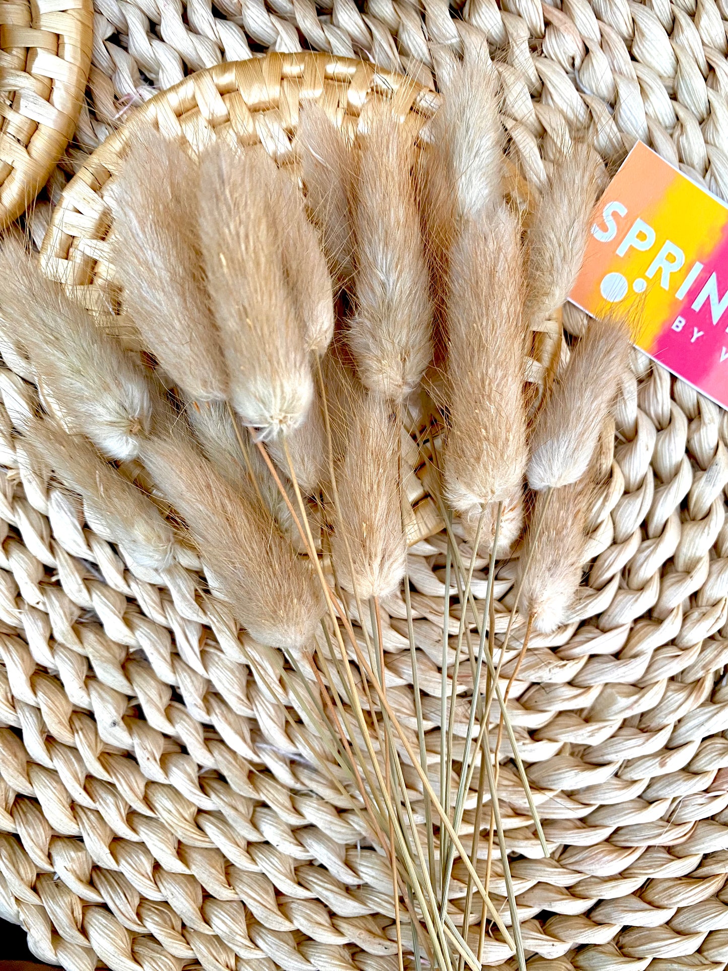 Natural brown Bunny Tail toppers