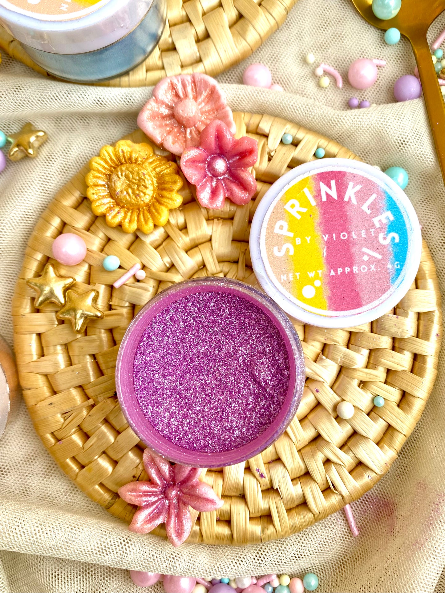 Purple glitter