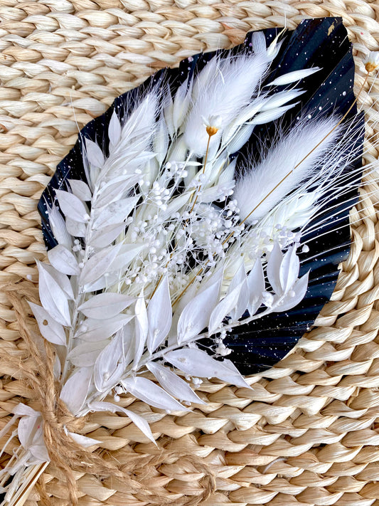 Black Palm leaf cake topper