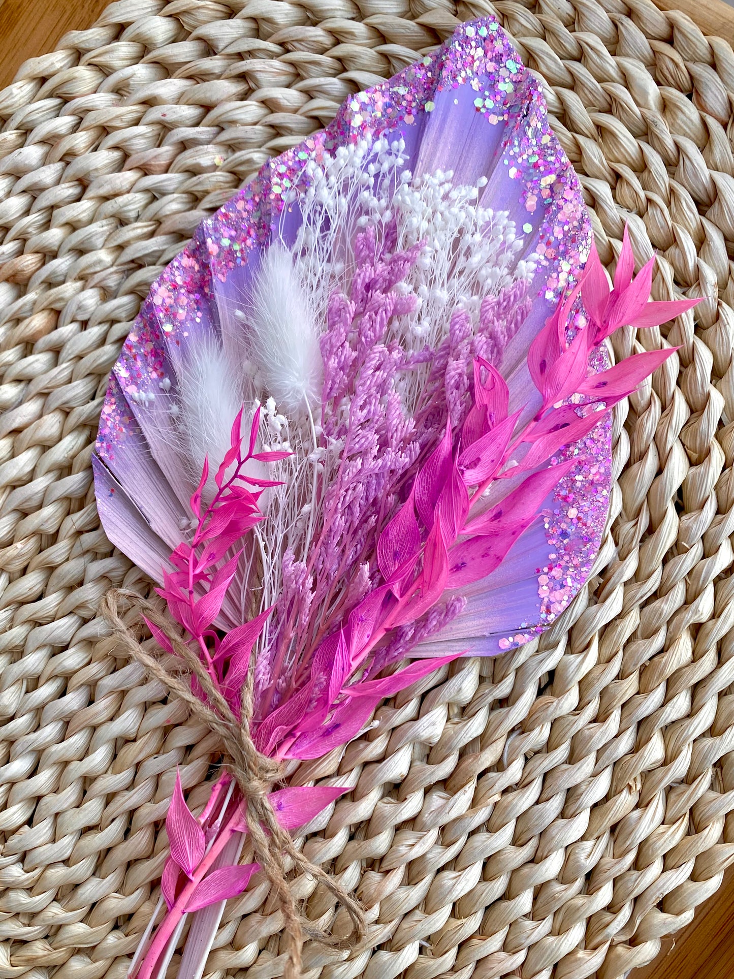 Mermaid dream Palm leaf cake topper